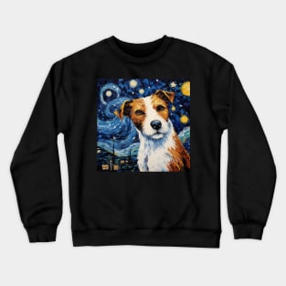 Parson Russell terrier Starry Night Crewneck Sweatshirt